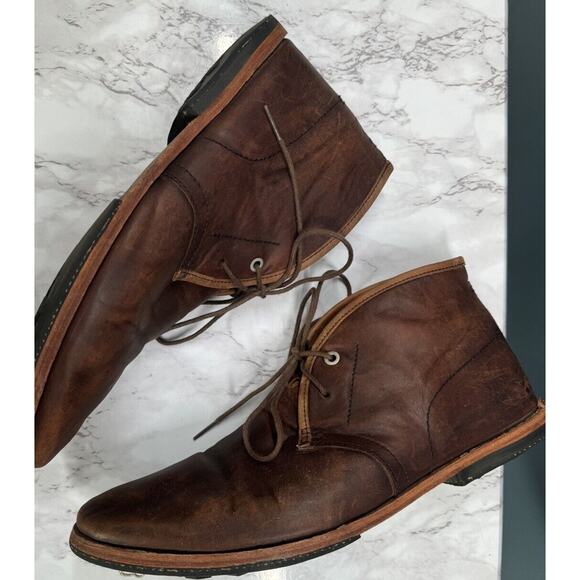 Timberland Boot Co. Men's 9M Lace Up Brown Leather Chukka Boots Wodehouse - Picture 1 of 12